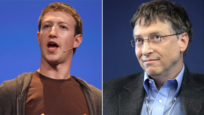 Mark Zuckerberg, Bill Gates