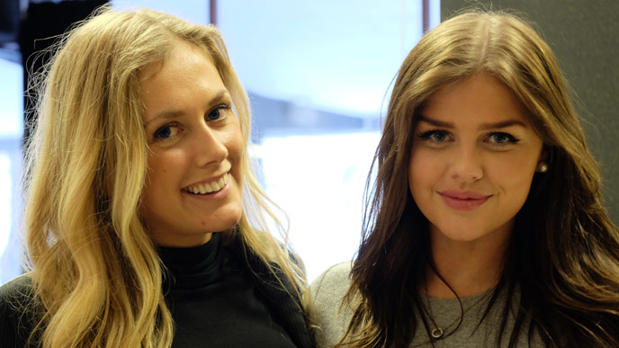 Carolin Solsk & # XE4; r and Kajsa Lundborg.