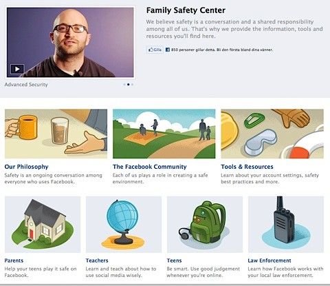 facebook Family Safety Center