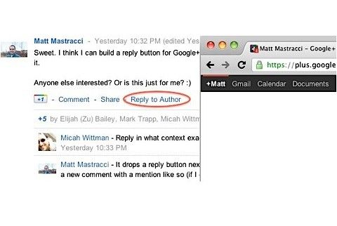 Replies and More for Google+