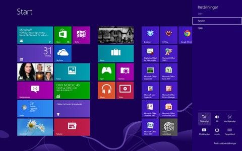 Windows 8 inställningar