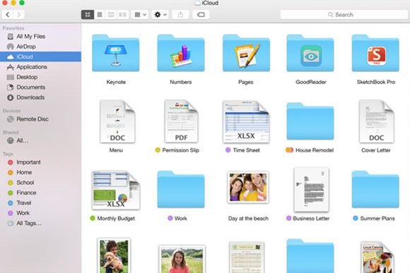 OS X Yosemite - iCloud drive