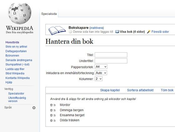 wikipedia e-bok