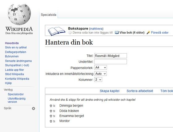 wikipedia e-bok