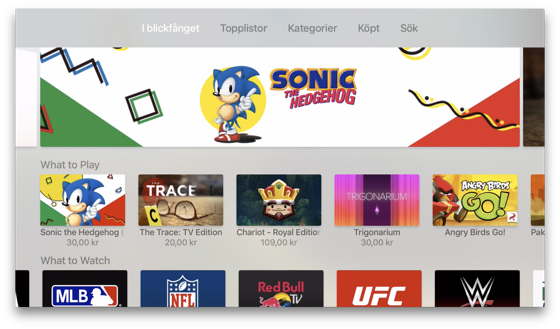 Apple TV 4 App Store