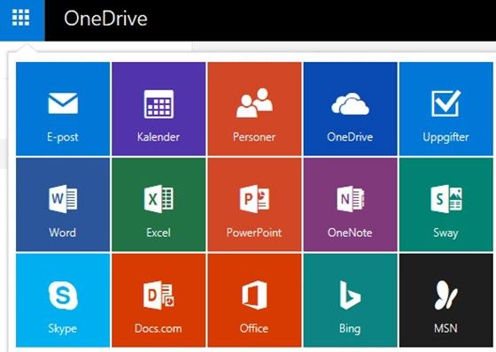Microsoft Office fungerar på samma sätt som Google Drive.