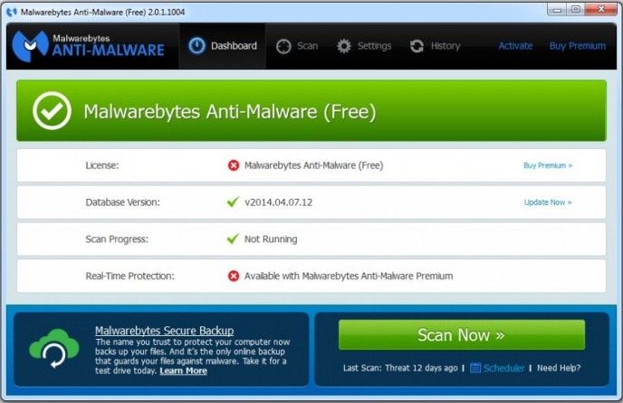 Malwarebytes Anti-Malware Free