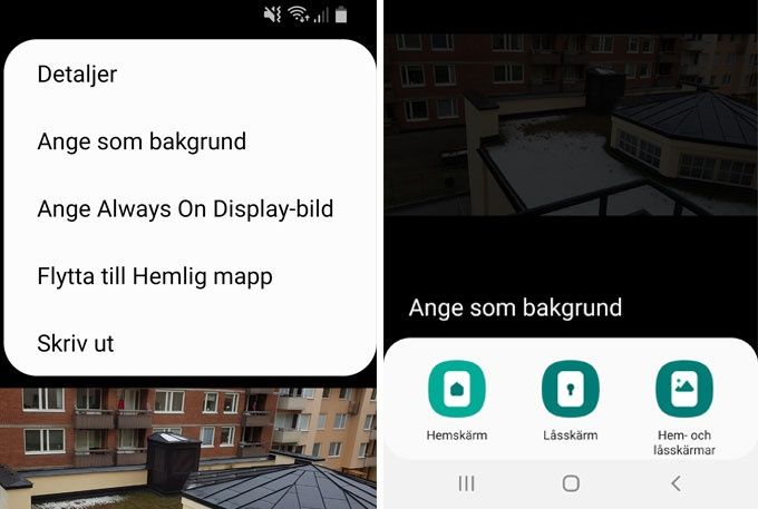 Byt bakgrundsbild Android 9