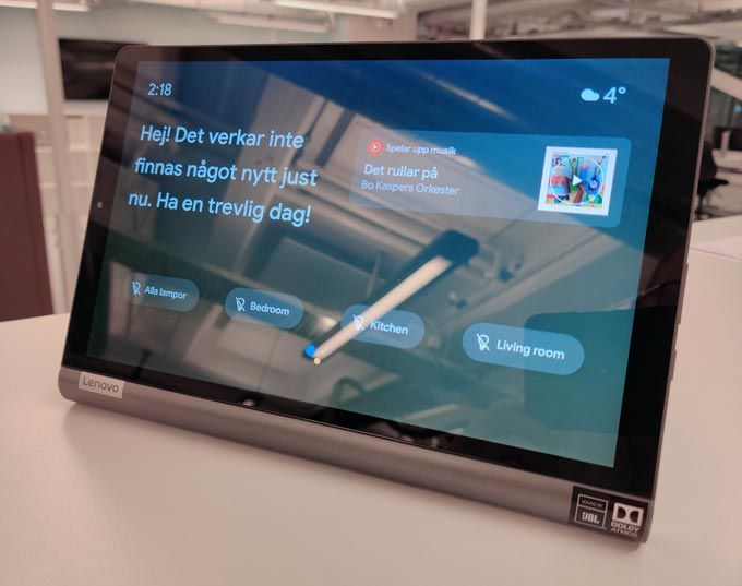 Lenovo Yoga Smart Tab Ambient Mode
