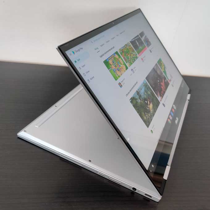 Chromebook Flip C436 uppfälld