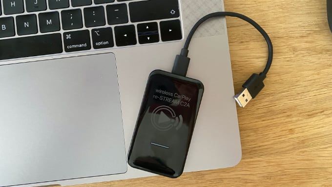 Macworld IDG test av re-STREAM C2A CarPlay adapter trådlöst