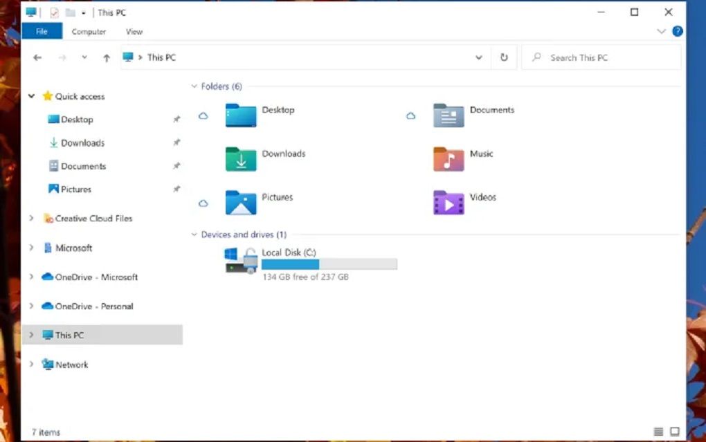 Microsoft file explorer ny alt