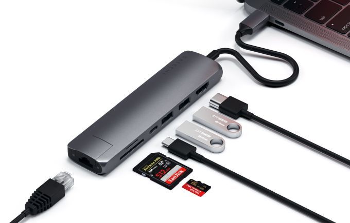 Satechi USB-C Slim multiport with Ethernet