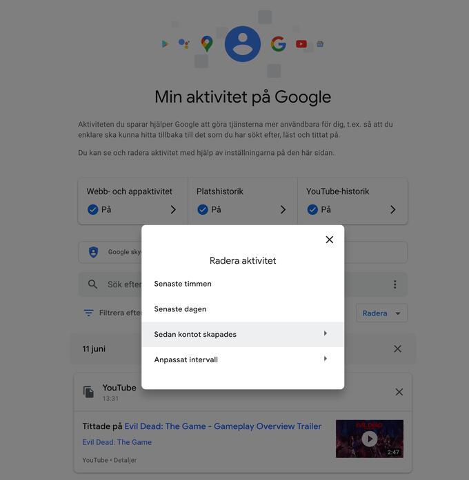 Google-aktivitet