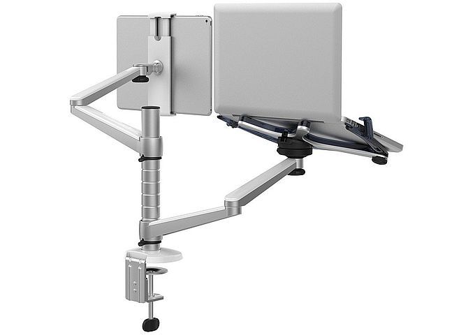 Thingyclub laptop & tablet dual desk mount bracket