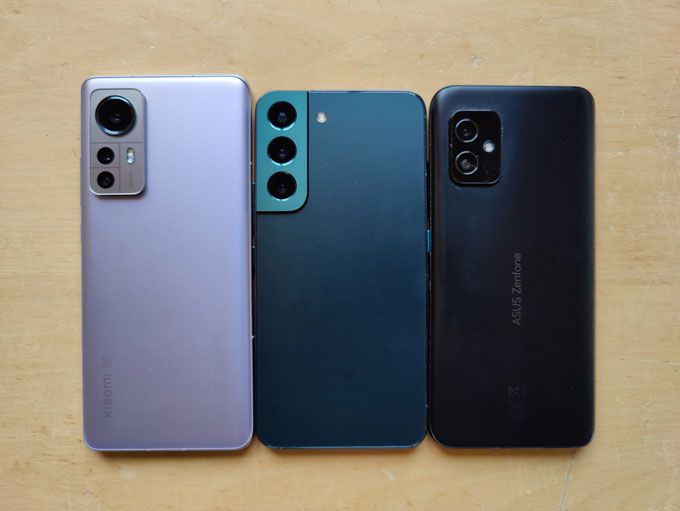 Xiaomi 12, Galaxy S22 och Zenfone 8