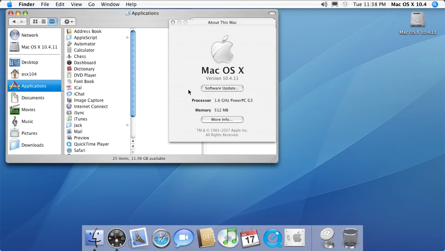 Mac OS X 10.4 Tiger 