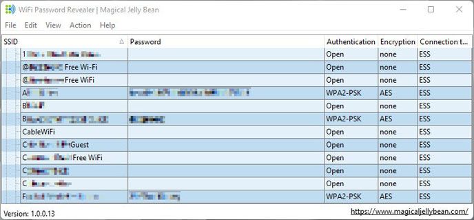 Wifi Password Revealer. (Klicka för en större bild)
