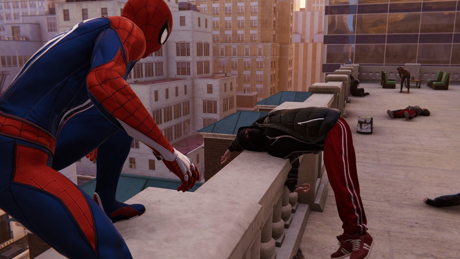 Spiderman har besegrat kriminella