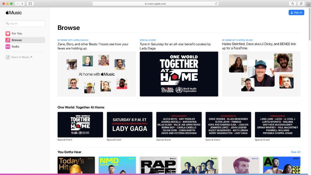 Nu släpps Apple Music för webben