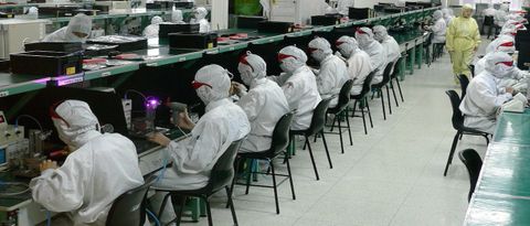 Apple/Foxconns fabrik Shenzhen, Kina
