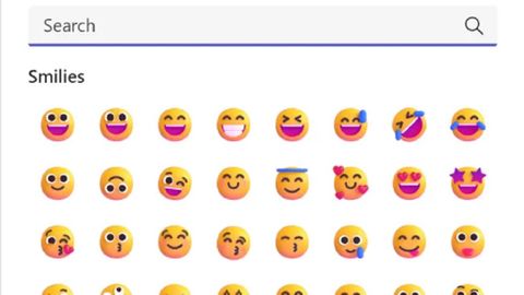 Microsoft Teams 3D emoji