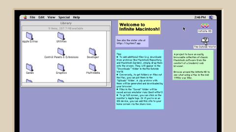 Mac OS 8 i webbläsaren
