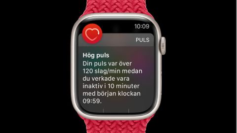 Apple Watch hög puls