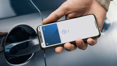 Iphone-bilnyckel med BMW