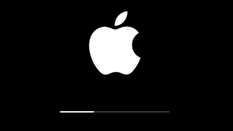 Uppdatering installeras på Apple-pryl