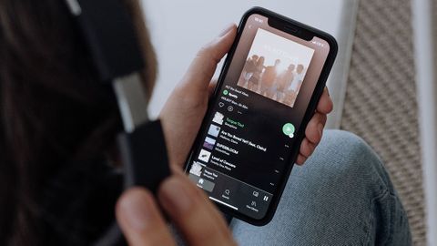 Spotify-appen på en mobil