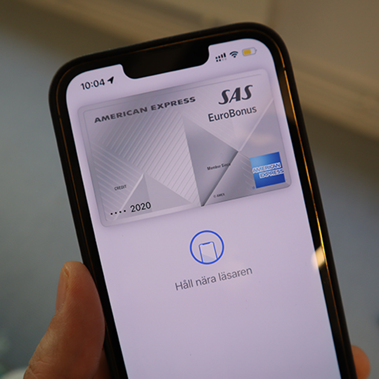 Bild av Iphone med Apple Pay aktiverat.