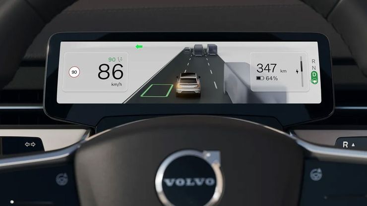 Googles nya högupplösta kartor i Volvo EX90