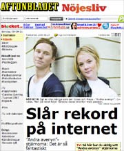 Skärmdump från Aftonbladet.se