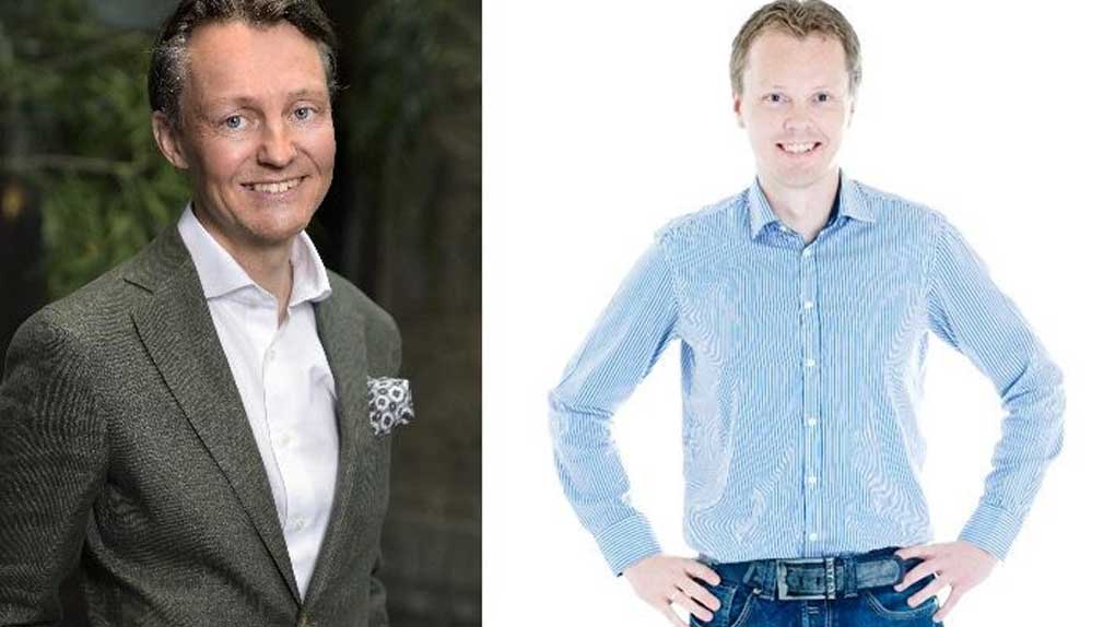 Nordlos Fredrik Almén och nya kollegan Tore Solberg.