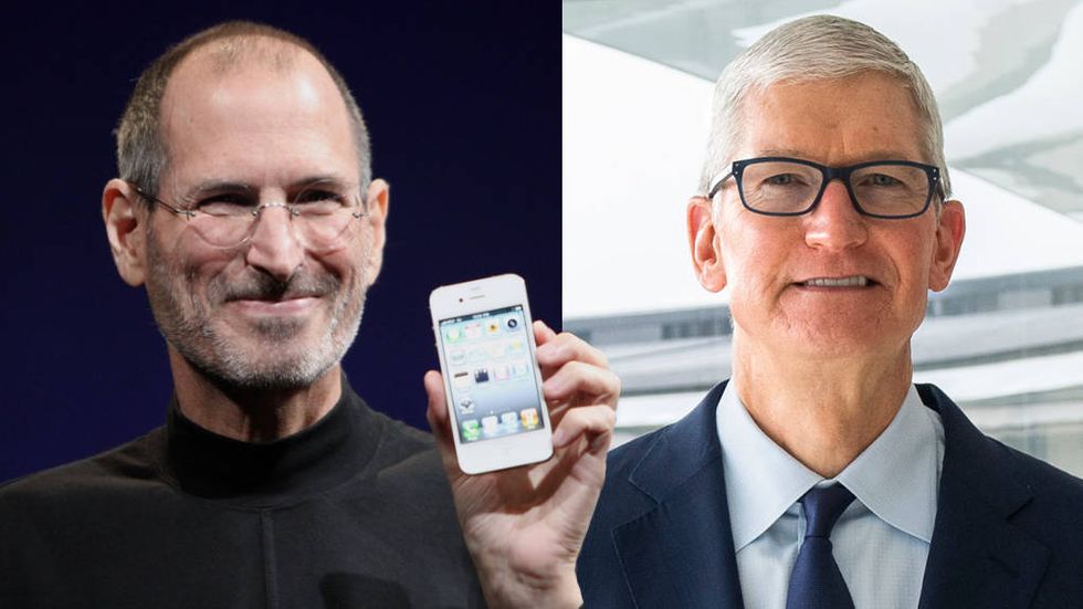 Steve Jobs och Tim Cook