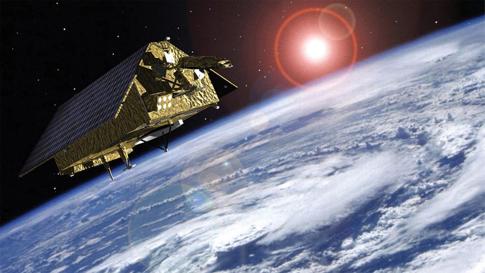 En av de åtta Sentinelsatelliter som ingår i Copernicusprogrammet. Data från satelliterna ska nu samlas i Luleå.