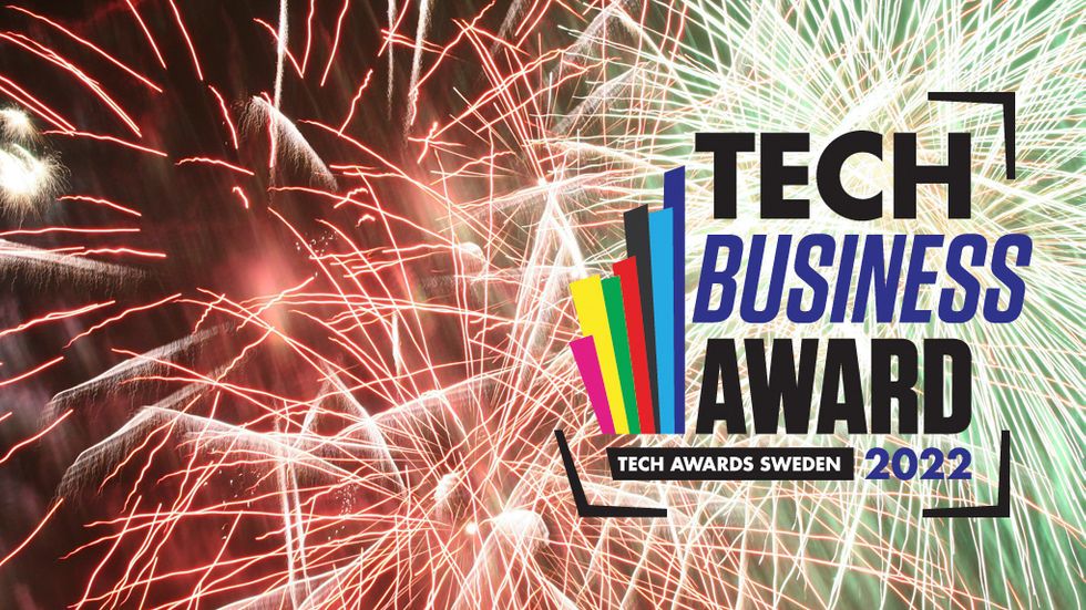 Tech Business Awards vid Tech Awards Sweden 2022.