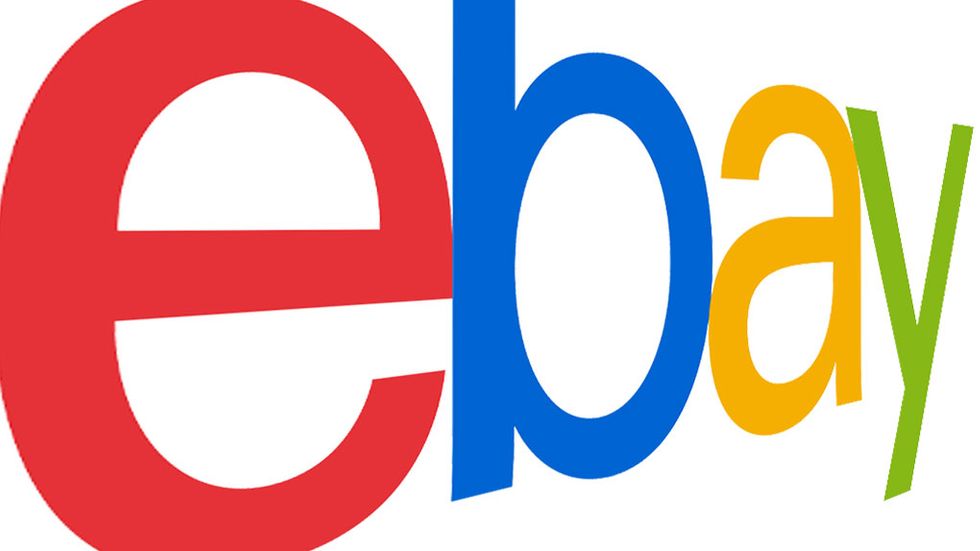 Ebay-logga i perspektiv