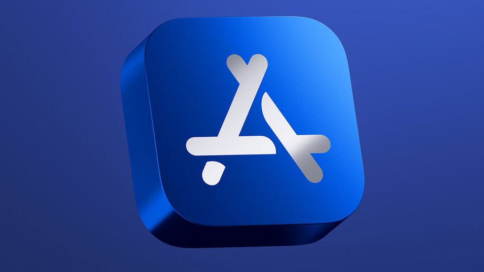 App Store-logga i 3d