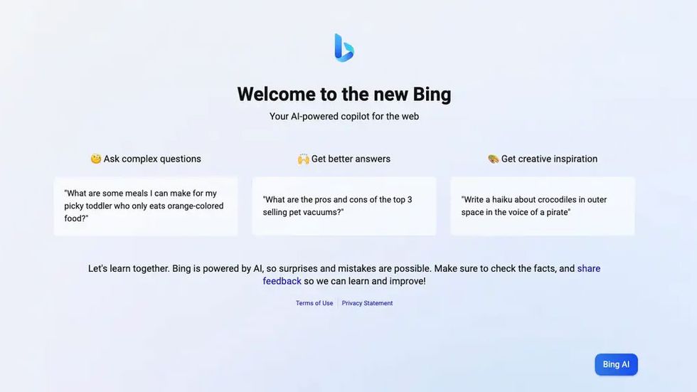 Bing med ai-chatt